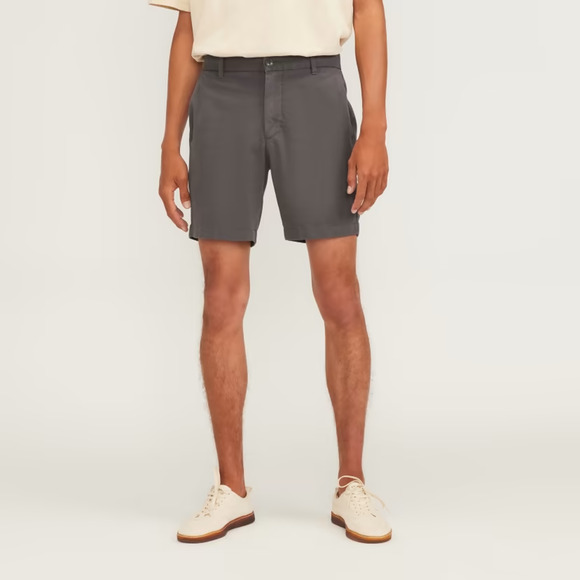 Everlane 7" Slim Fit Men's Slate Gray Chino Shorts size 31 Coastal Minialist - Picture 1 of 10